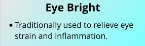 Eye bright relieves eye strain and inflammation