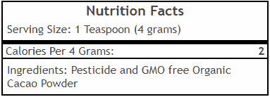 organic cacao facts