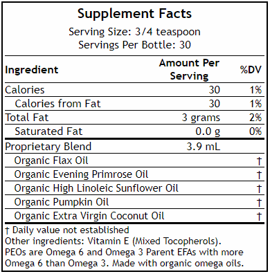 peos softgel supplement facts