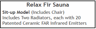 Relax Fir Sauna Facts